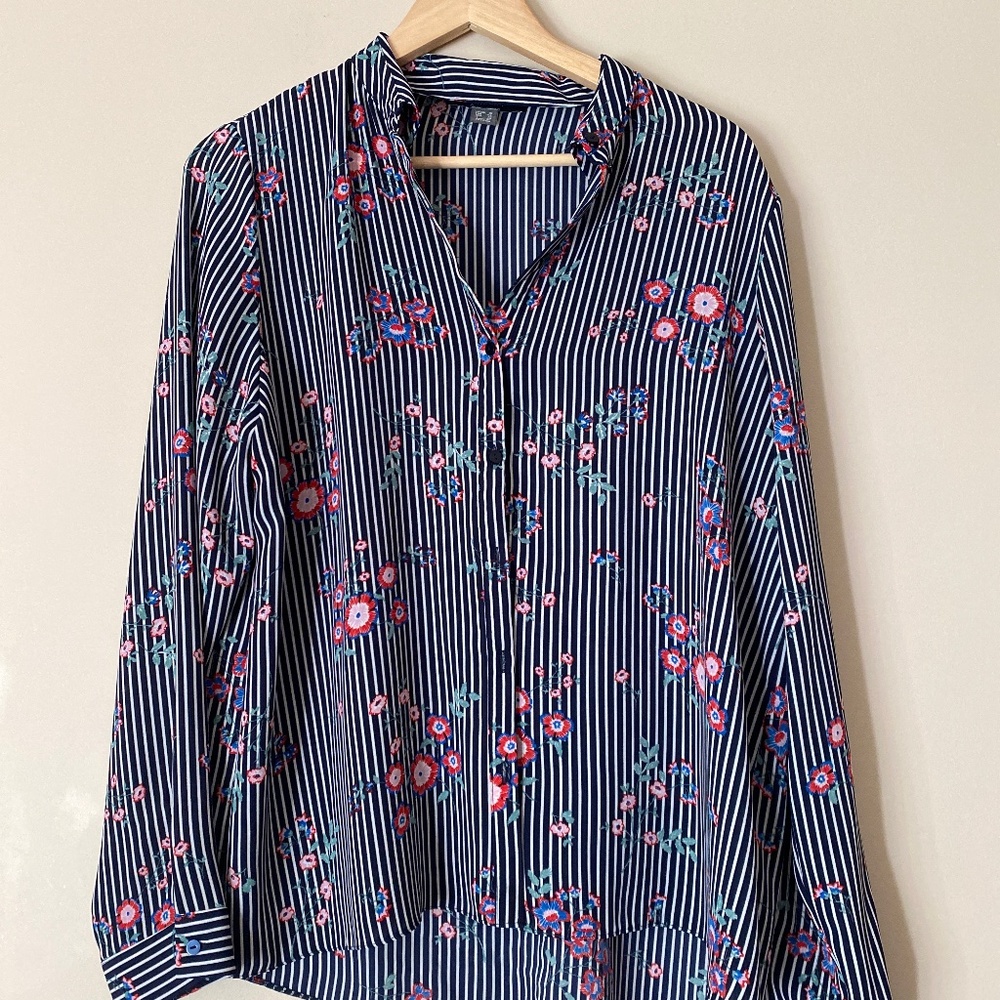 Primark button up front blouse